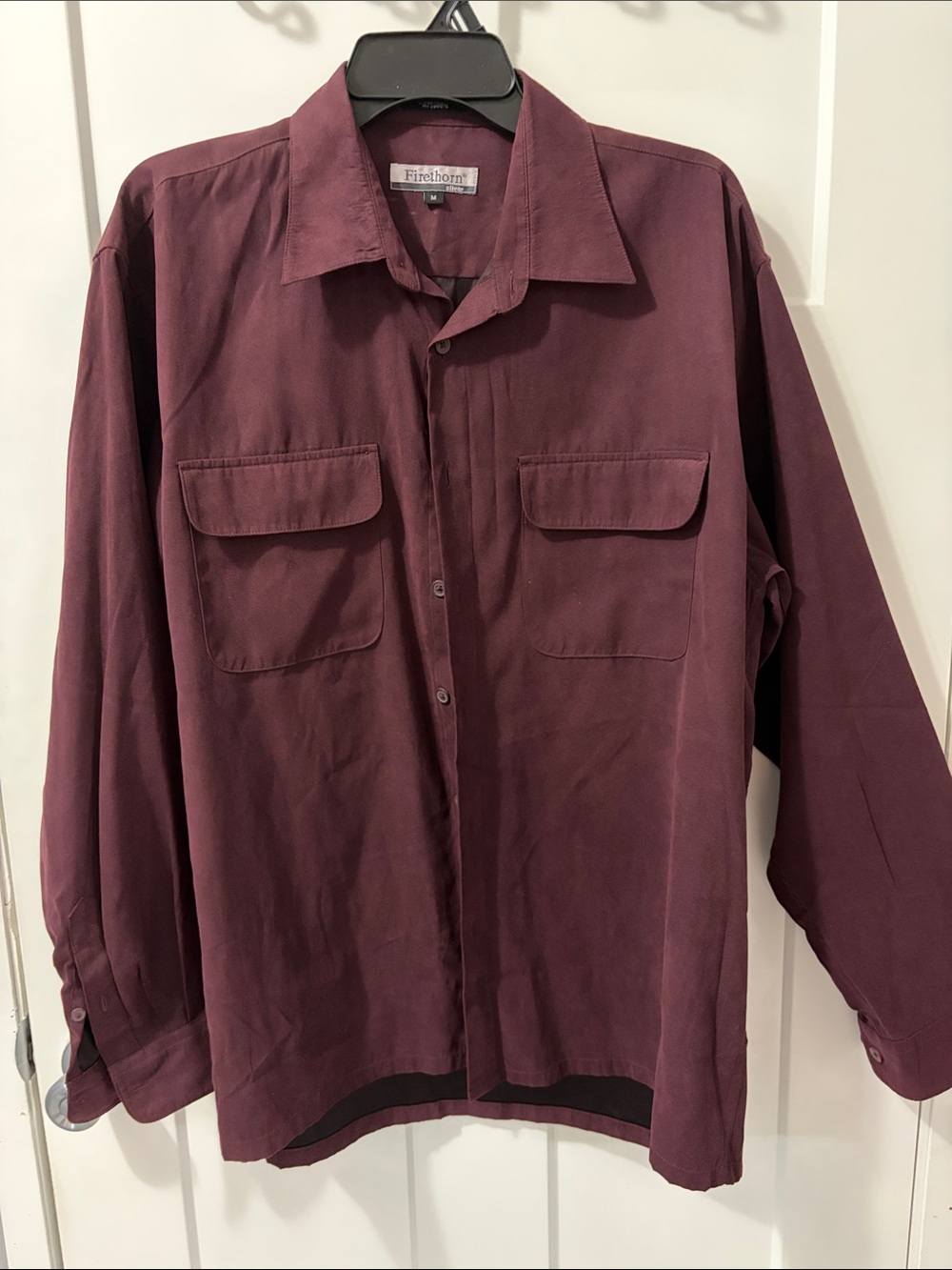 Firethorn Men's Deep Burgundy Lightweight Shirt Jacket